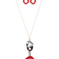 Paparazzi Accessories - Top Of The WOOD Chain #N635 - Red Necklace