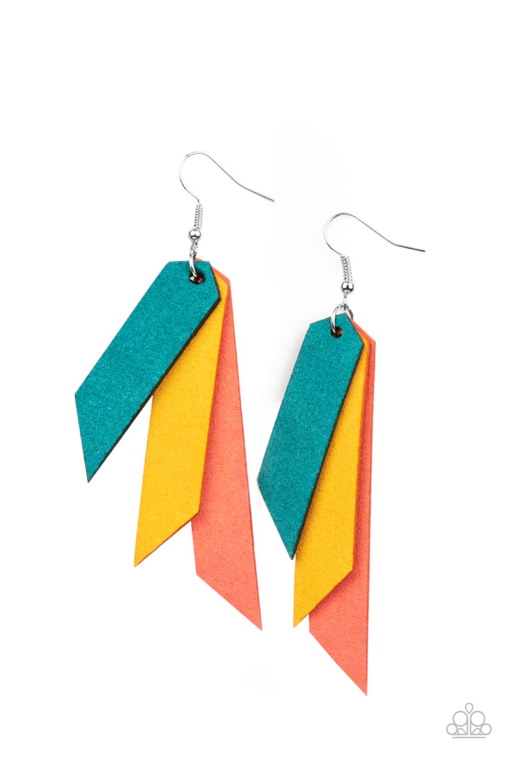 Paparazzi Accessories - Suede Shade #E439 - Multi Earrings