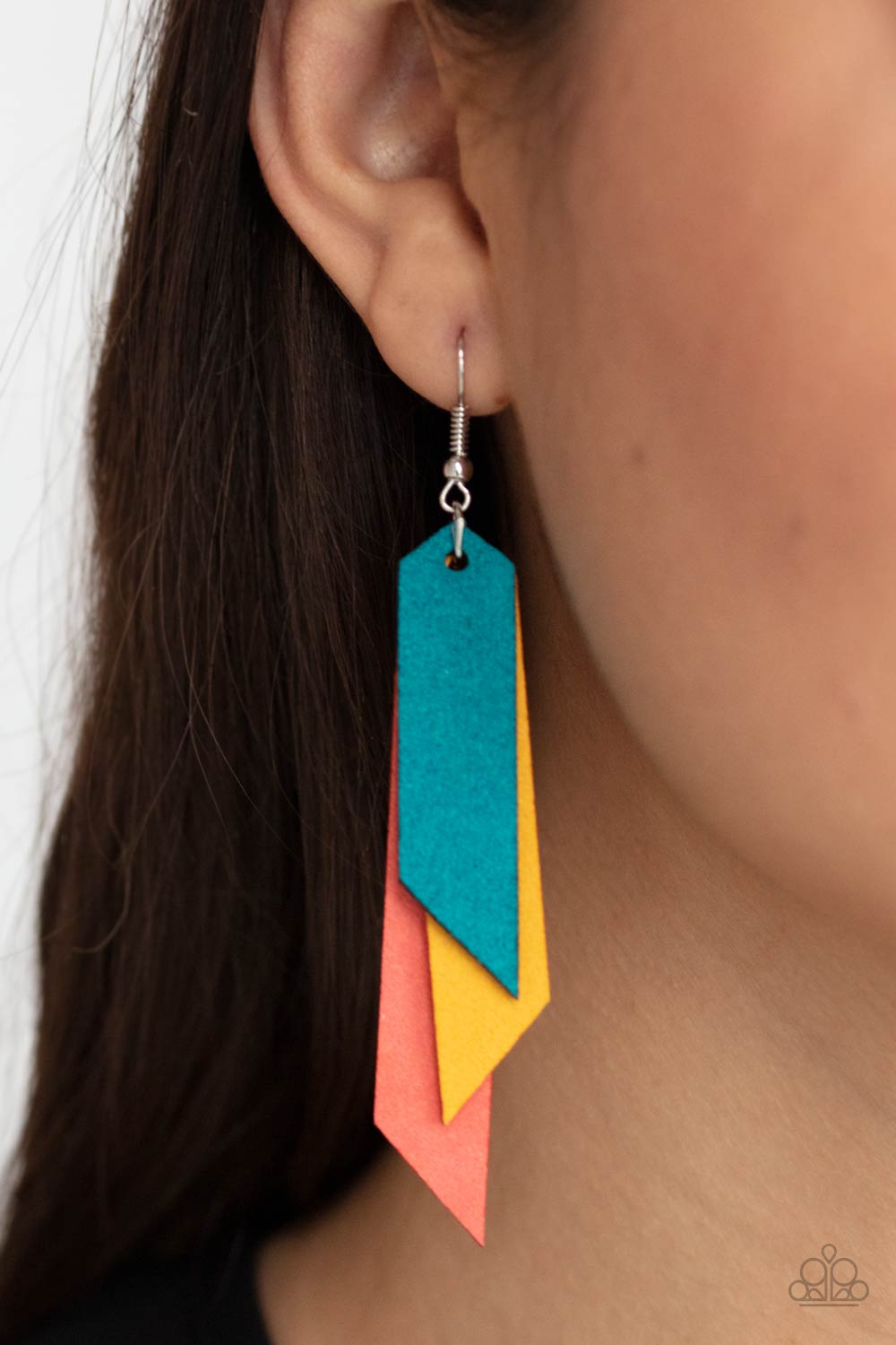 Paparazzi Accessories - Suede Shade #E439 - Multi Earrings