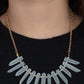 Paparazzi Accessories - Ice Age Intensity #N625 - Gold Necklace