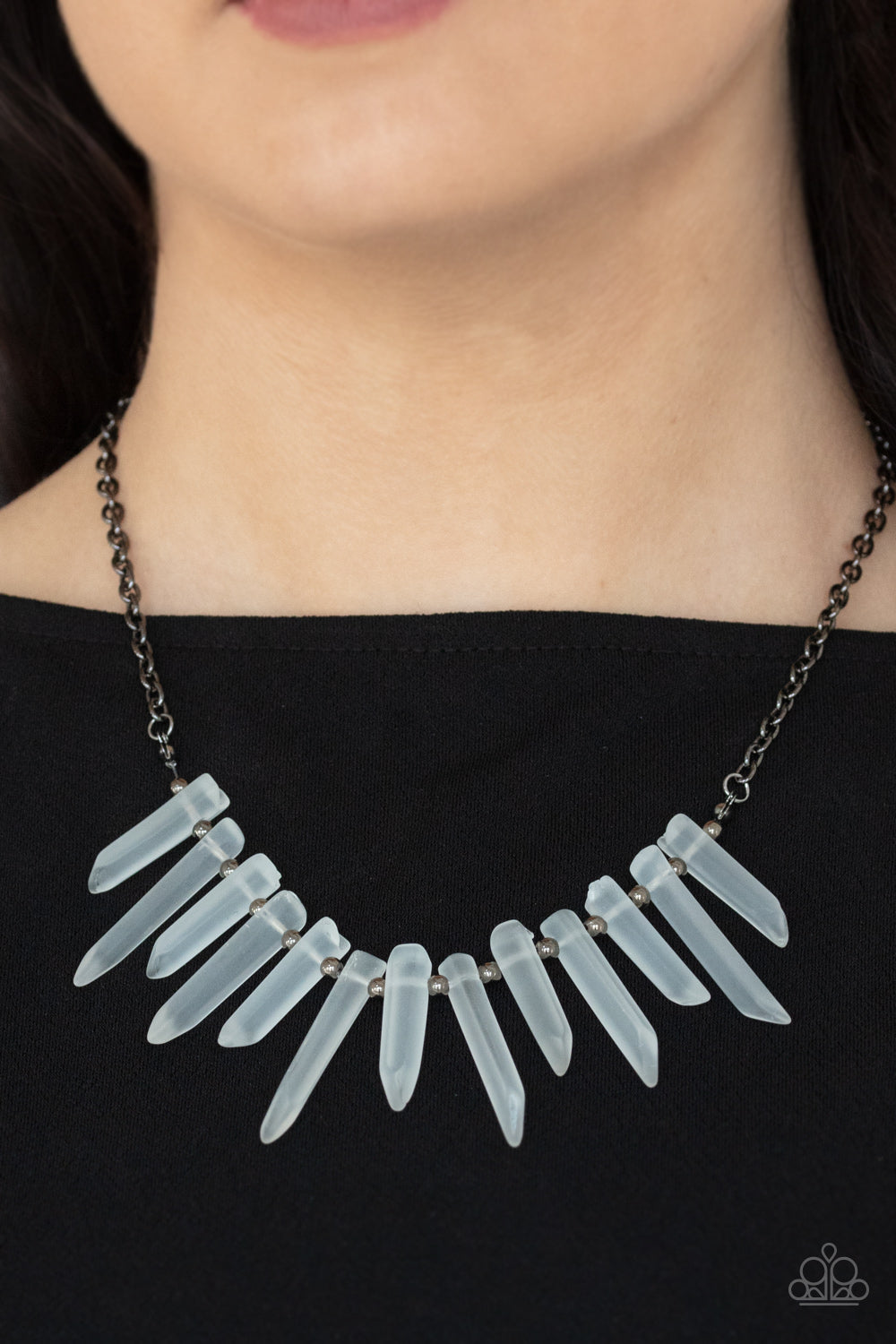 Paparazzi Accessories - Ice Age Intensity #N625 - Black Necklace