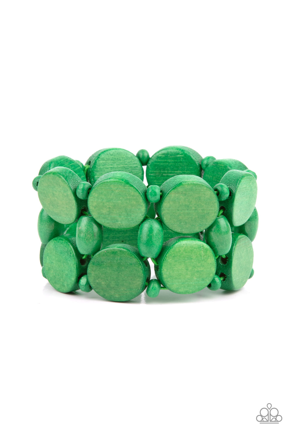 Paparazzi Accessories - Beach Bravado #B518 - Green Bracelet