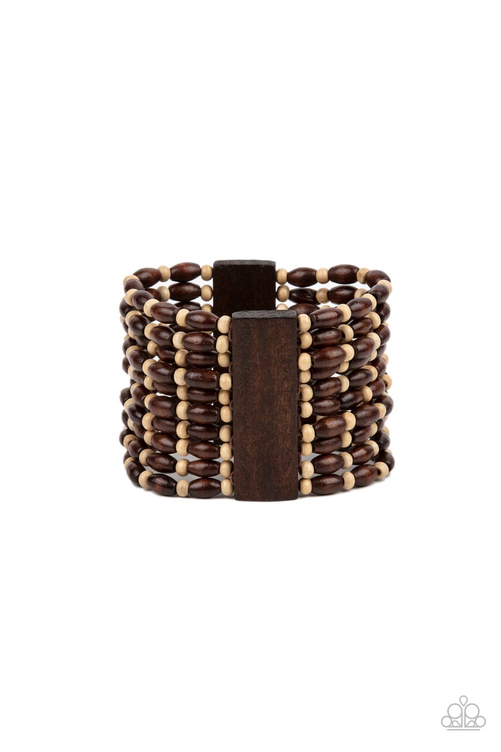 Paparazzi Accessories - Cayman Carnival #B494 - Brown Bracelet