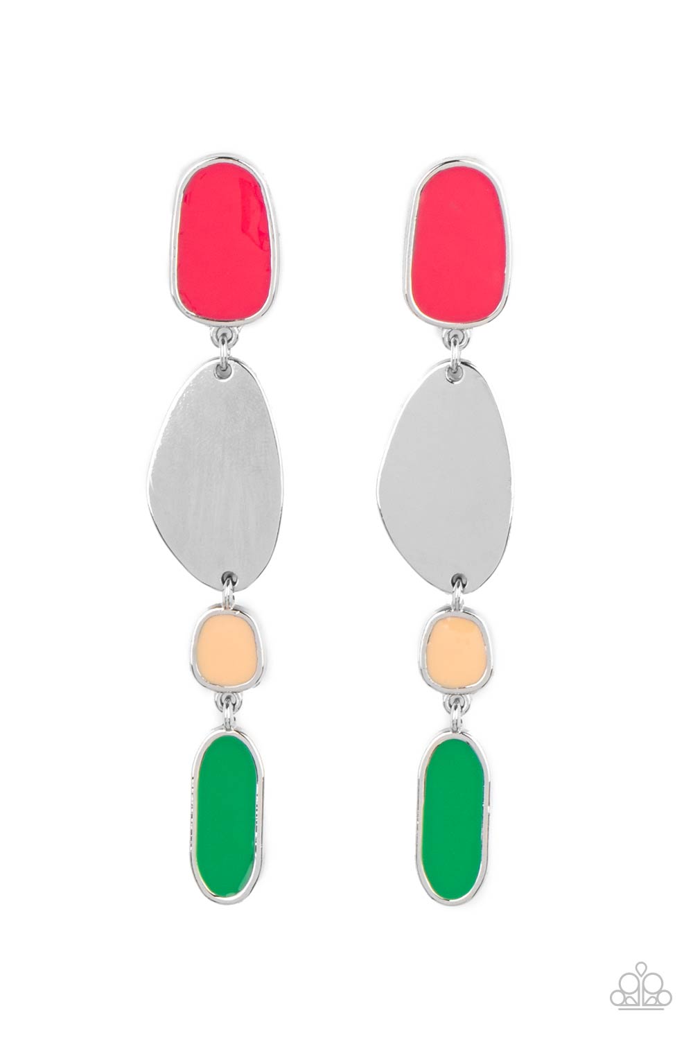 Paparazzi Accessories - Deco By Design #E504 - Multi Earrings