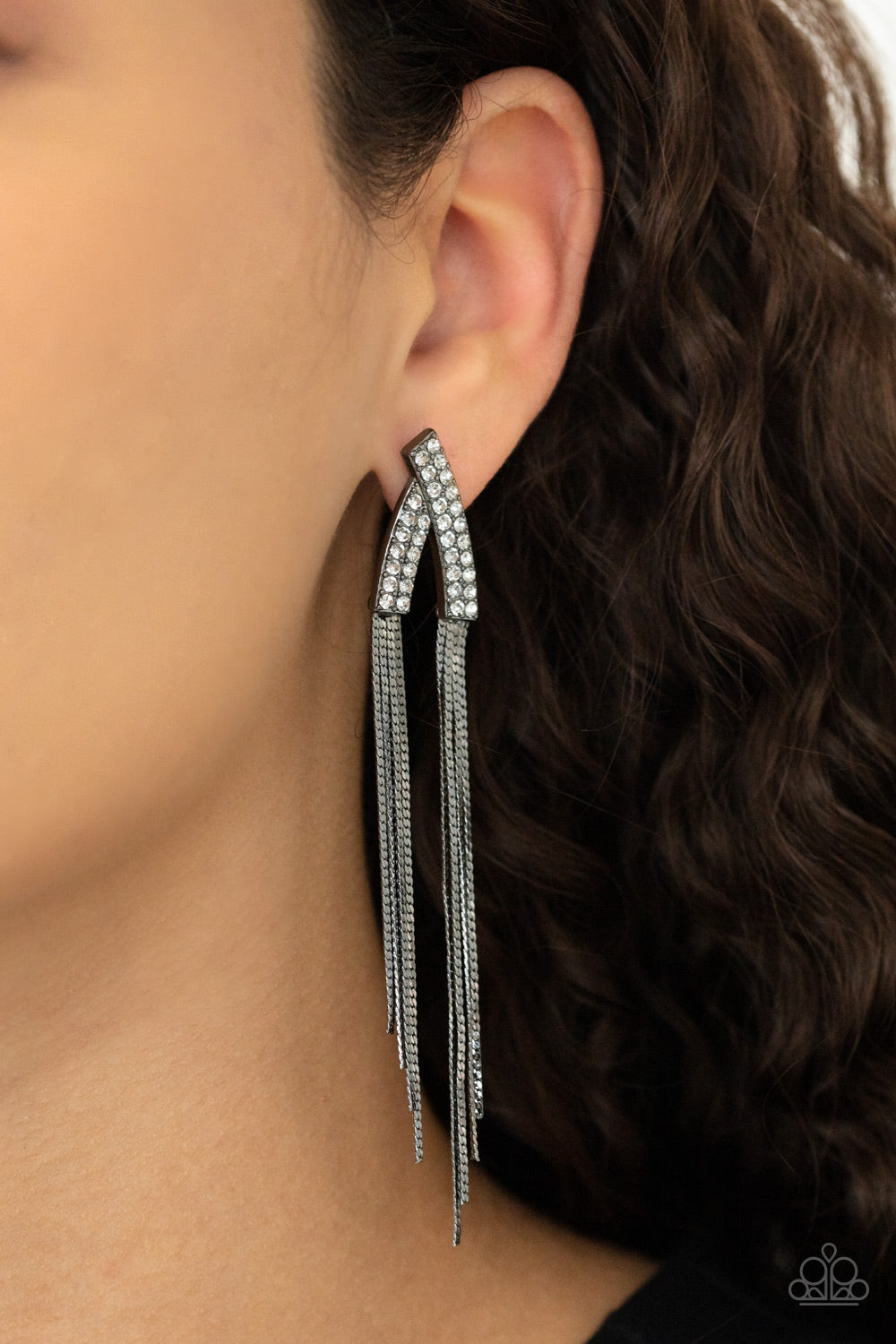 Paparazzi Accessories - It Takes Two To TASSEL #E549 - Black Earrings