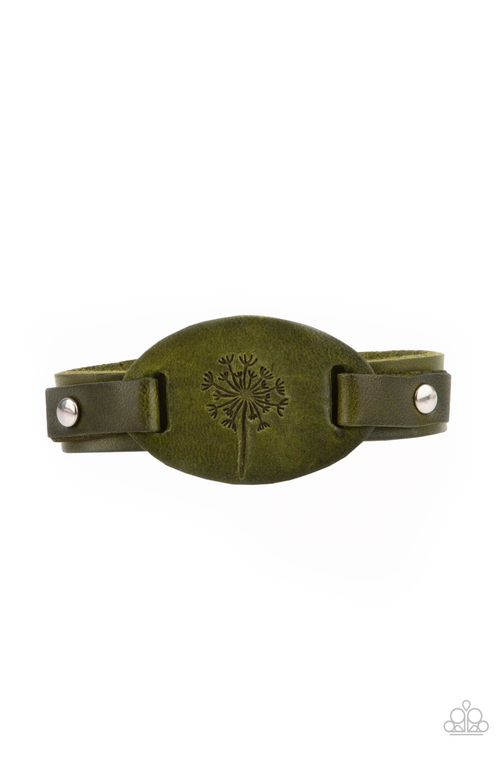 Paparazzi Accessories - All Fine and DANDELION #B503 - Green Bracelet