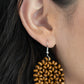 Paparazzi Accessories - Summer Escapade #E522- Brown Earrings