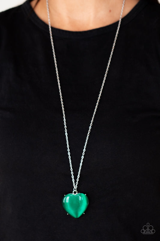 Paparazzi Accessories - Warmhearted Glow #N651 - Green Necklace