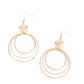 Paparazzi Accessories - Universal Rehearsal #E545 - Gold Earrings