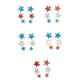 Paparazzi Accessories - MULTI RED WHITE BLUE STAR #SS6 - Starlet Shimmer Earrings
