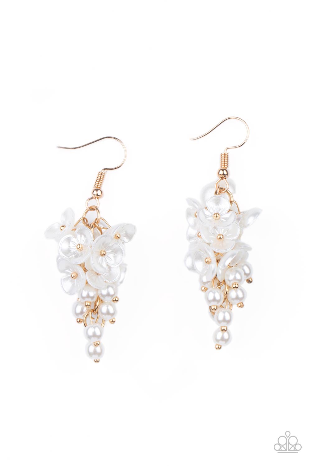 Paparazzi Accessories - Bountiful Bouquets  #E503 - Gold Earrings