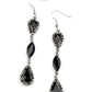 Paparazzi Accessories - Test of TIMELESS E540 - Black Earrings