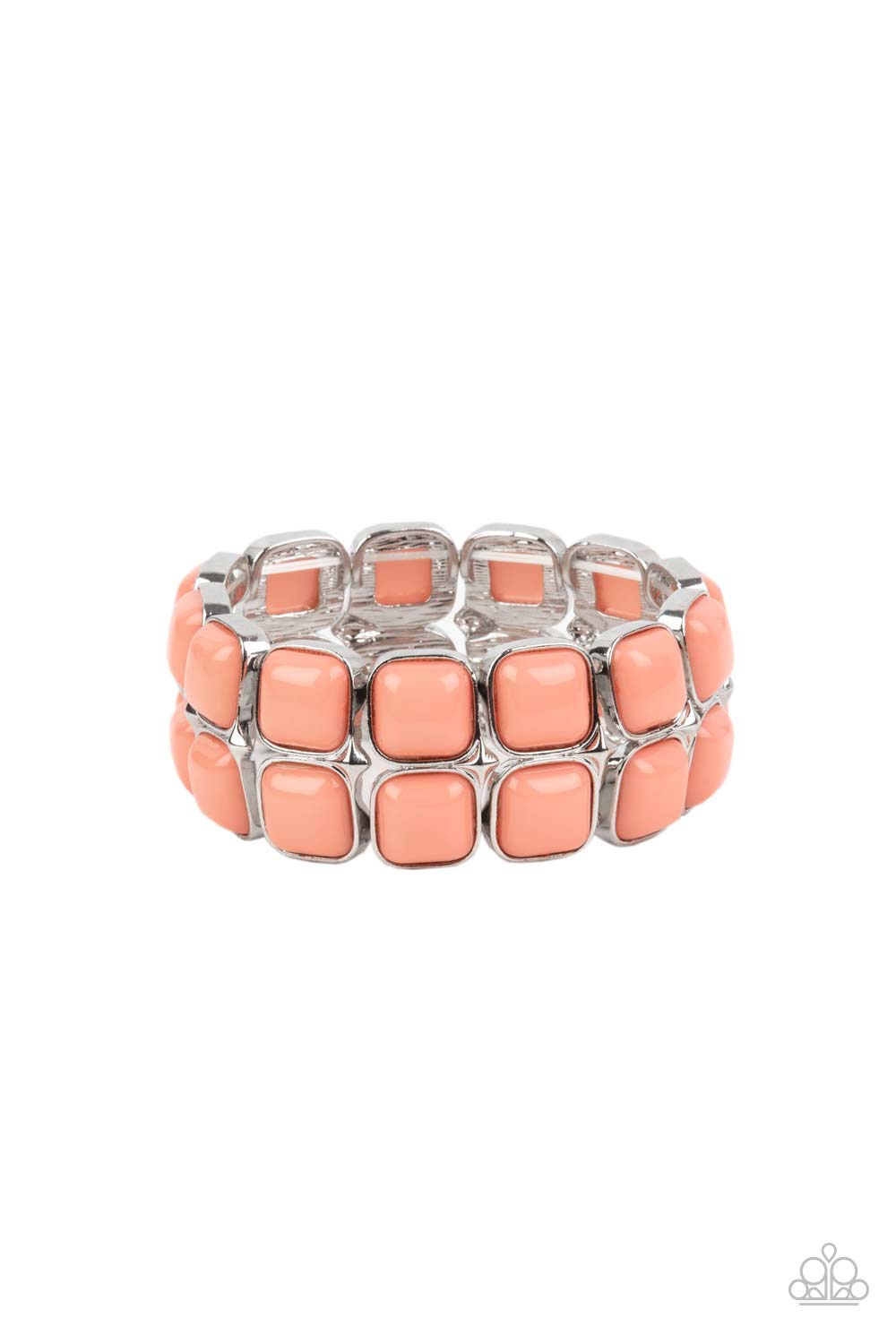 Paparazzi Accessories - Double The DIVA-ttitude Orange Bracelet EMP 2021 Spring Pack