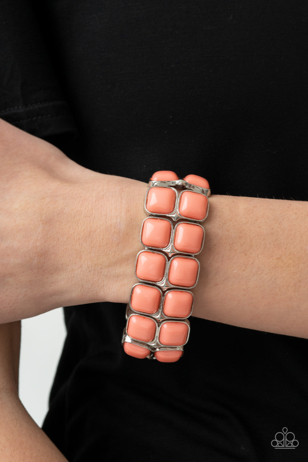 Paparazzi Accessories - Double The DIVA-ttitude Orange Bracelet EMP 2021 Spring Pack