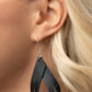 Paparazzi Accessories - Thats A STRAP #E480 Bin - Black Earrings
