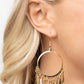 Paparazzi Accessories - Radiant Chimes #E533 - Gold Earrings