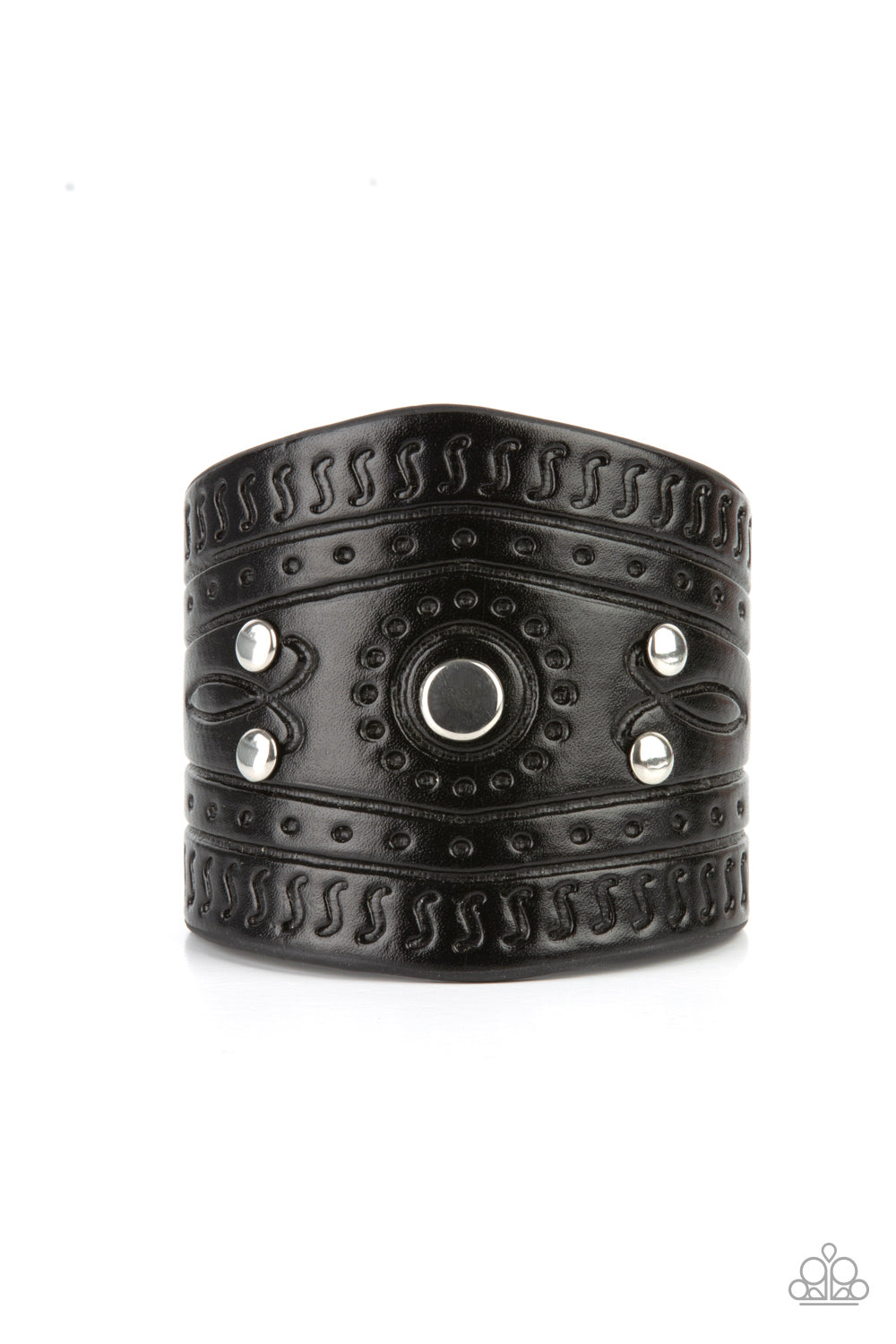 Paparazzi Accessories - Orange County #B551 - Black Bracelet