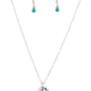 Paparazzi Accessories - Happily Heartwarming #N588 Box 6 - Blue Necklace