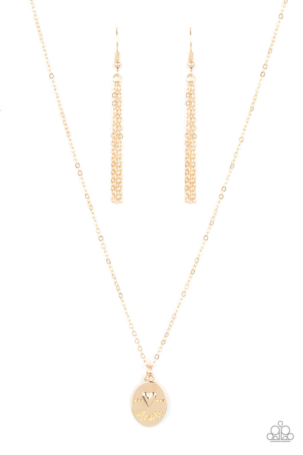 Paparazzi Accessories - They Call Me Mama #N85 - Gold Necklace