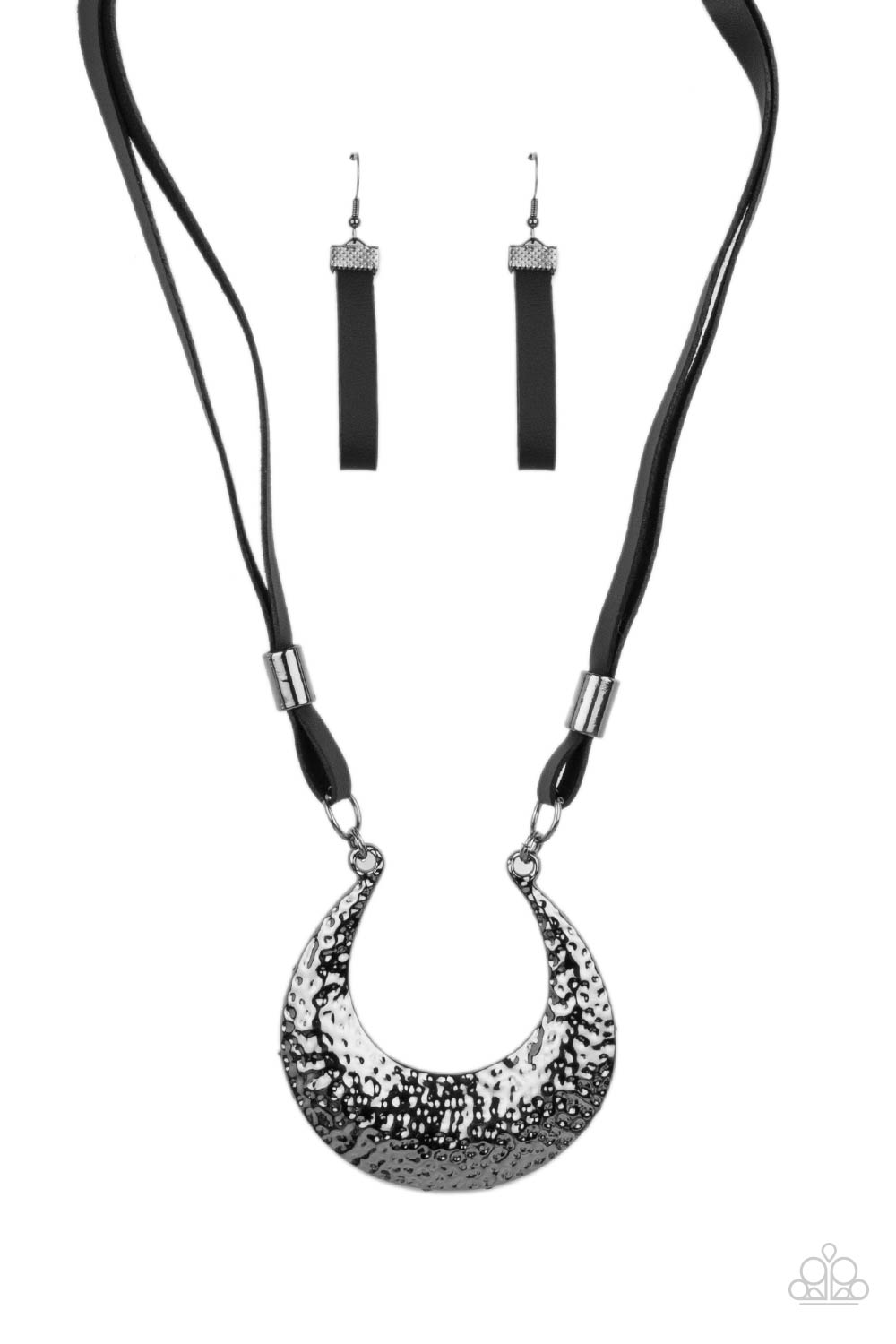 Paparazzi Accessories - Majorly Moonstruck #N672 - Black Necklace