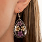 Paparazzi Accessories - Perennial Prairie #E513 - Multi Earrings (YW and Purple)