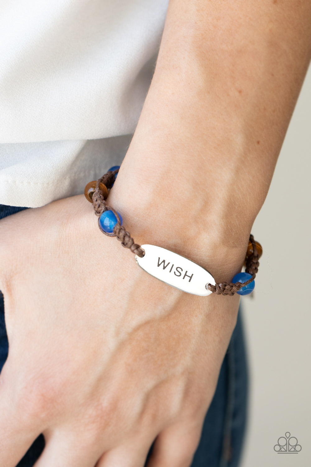 Paparazzi Accessories - WISH This Way #HB39 - Blue Bracelet