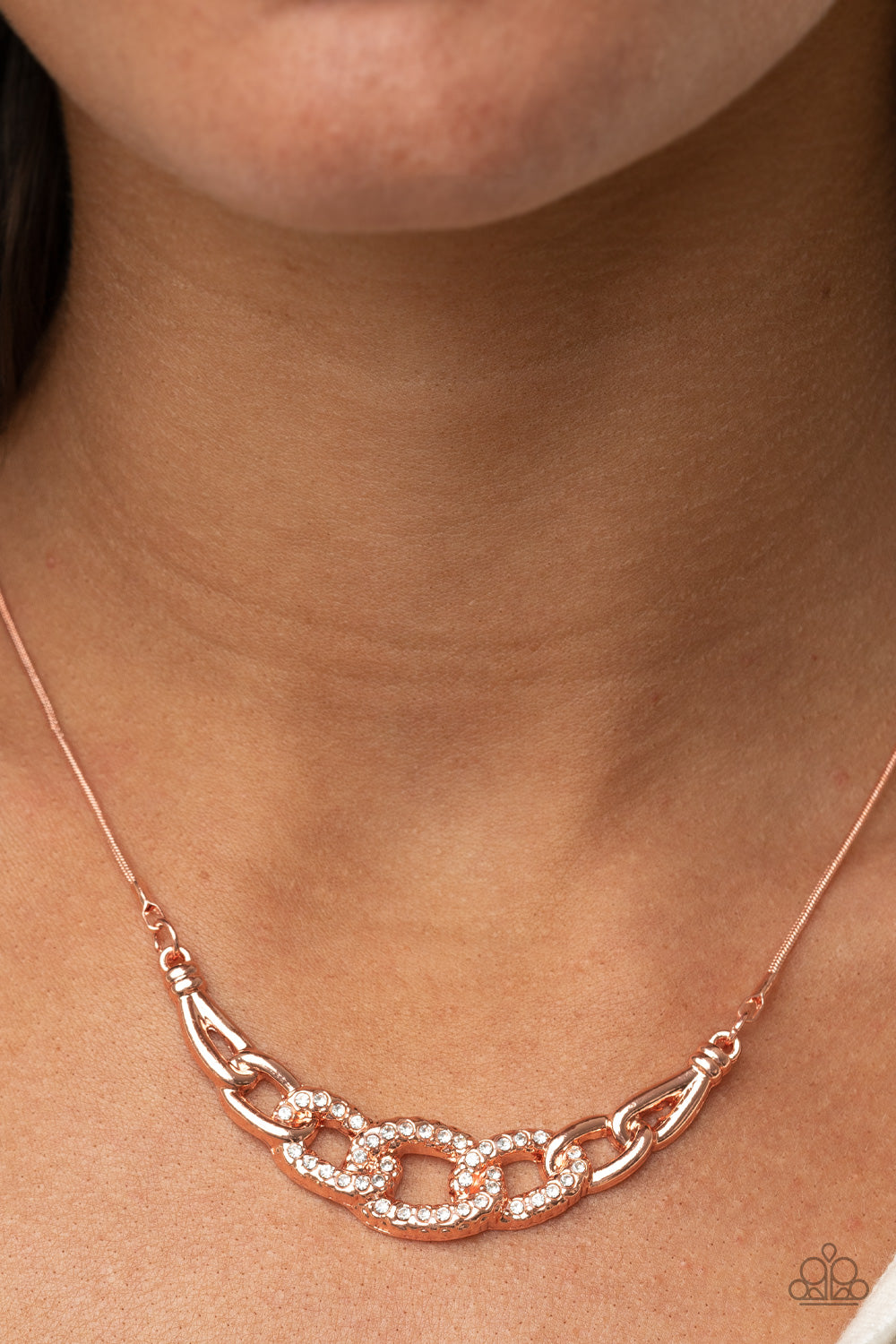 Paparazzi Accessories - KNOT In Love #N733 - Copper Necklace