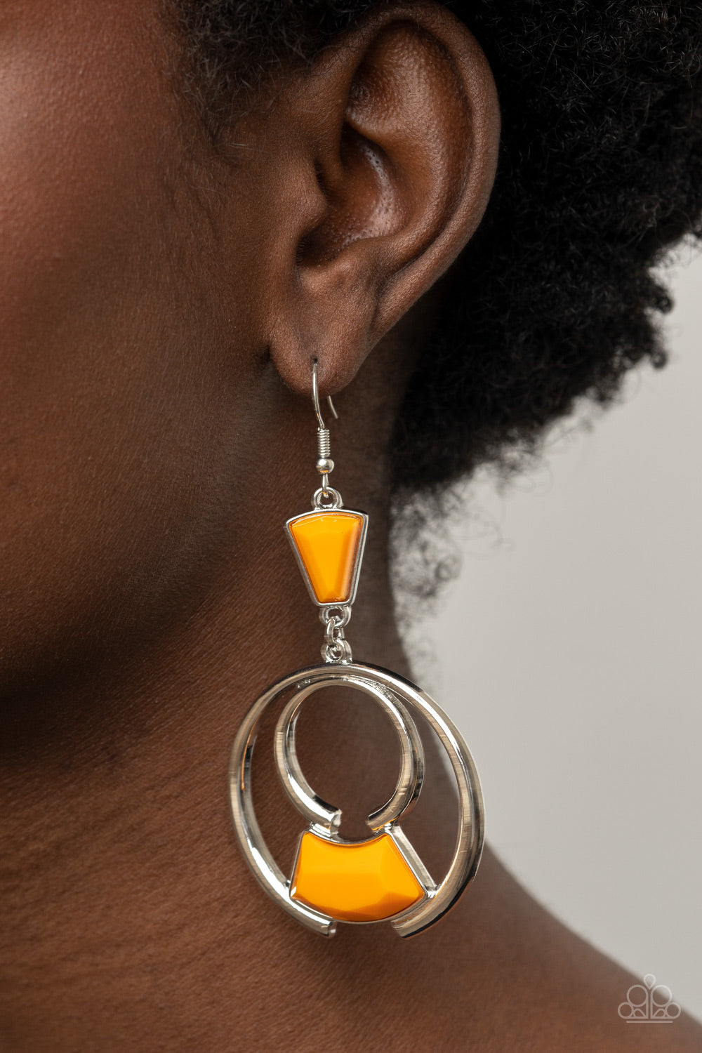 Paparazzi Accessories - Deco Dancing #E559 - Orange Earrings