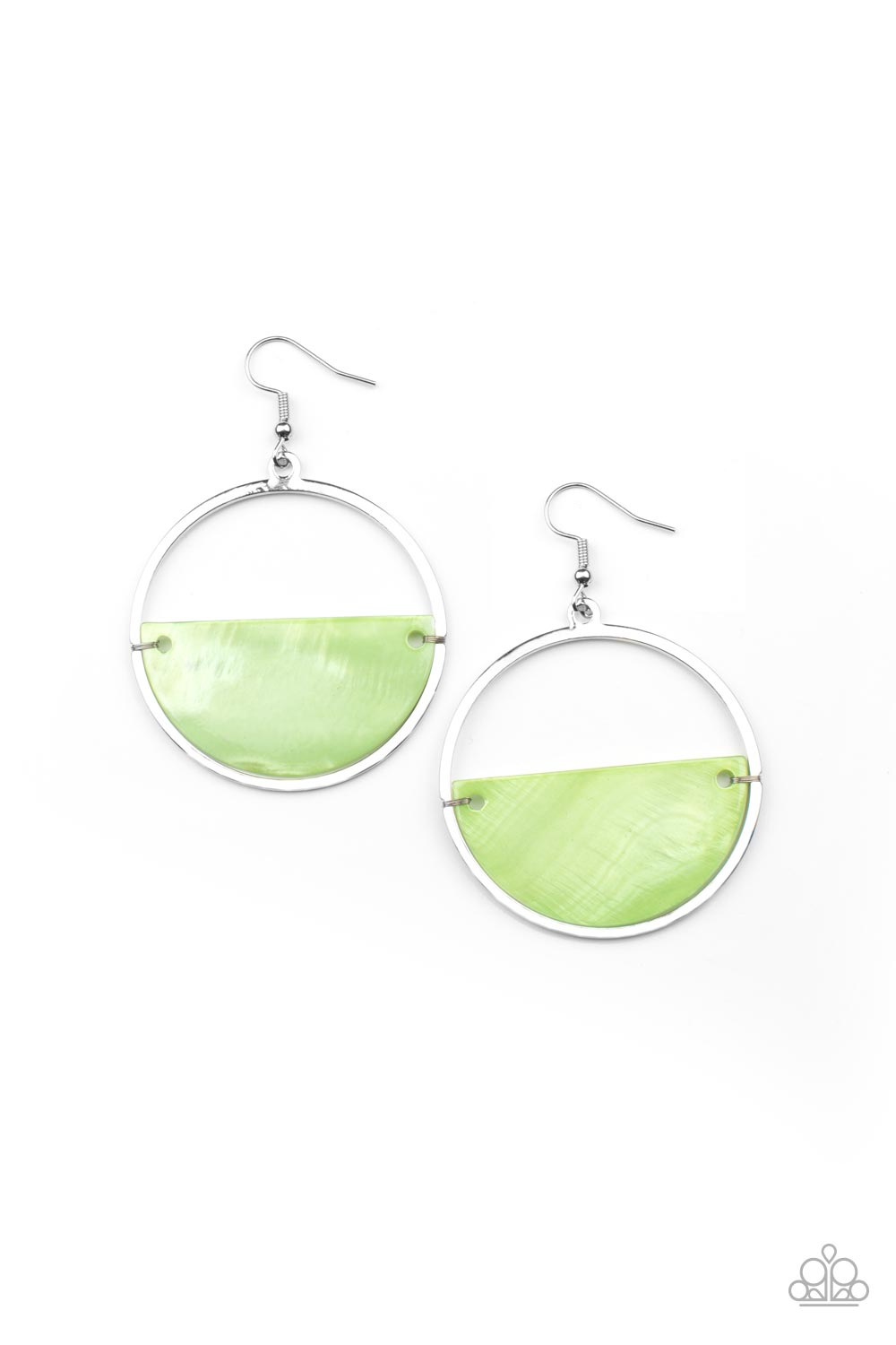 Paparazzi Accessories - Seashore Vibes #E551 - Green Earrings