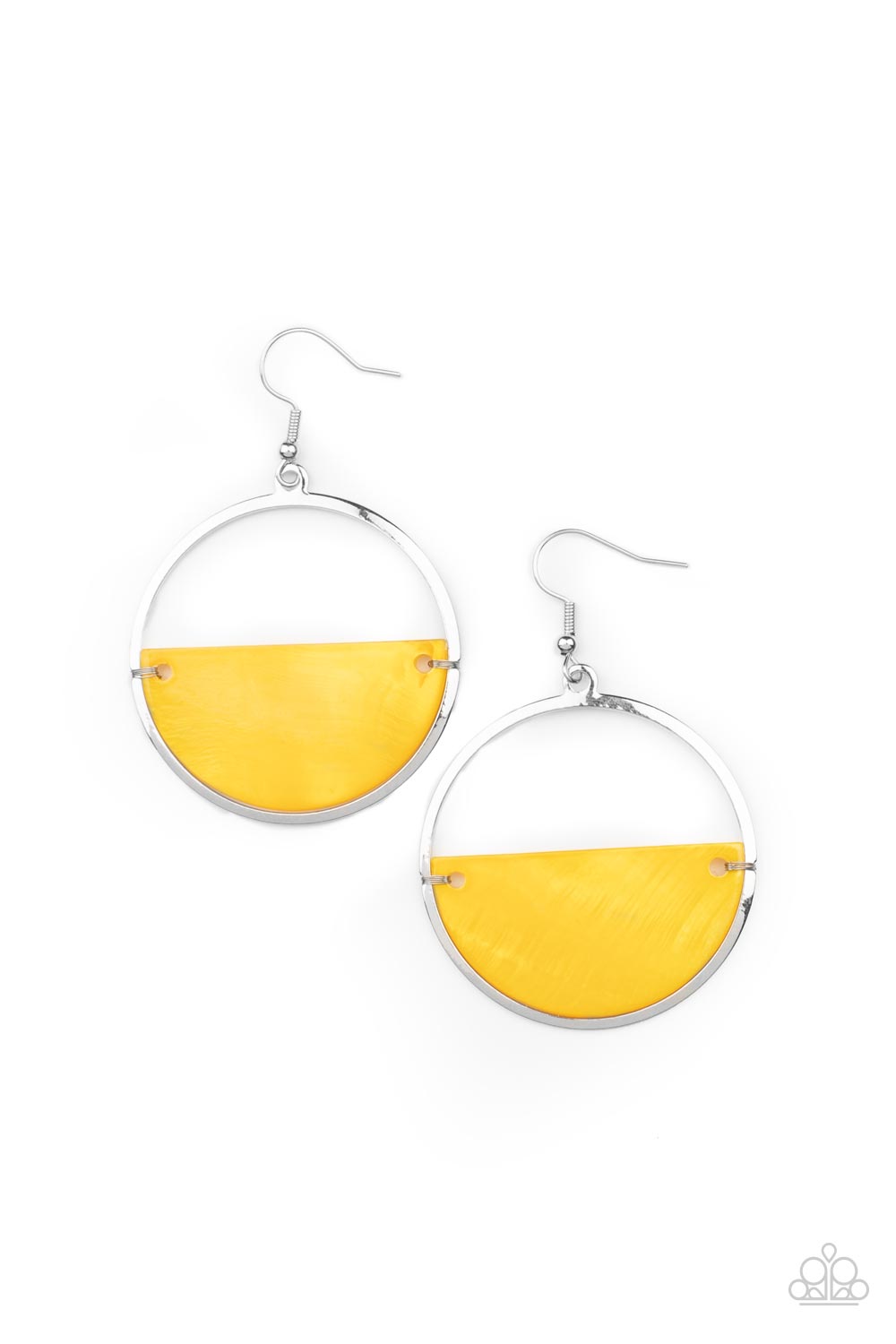 Paparazzi Accessories - Seashore Vibes #E551 - Yellow Earrings