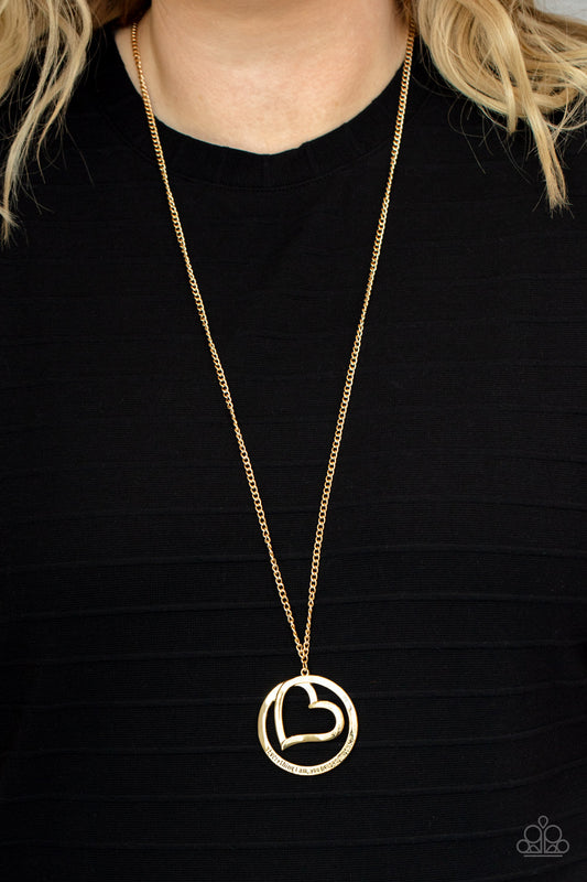 Paparazzi Accessories - Positively Perfect #N936 Peg - Gold Necklace