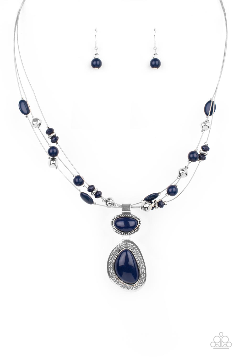 Paparazzi Accessories - Discovering New Destinations #N732 - Blue Necklace