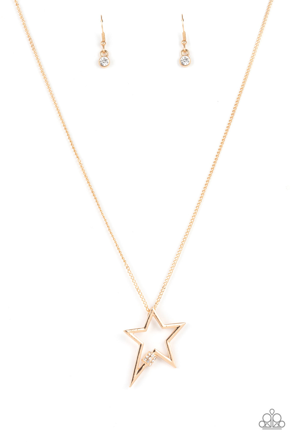 Paparazzi Accessories - Light Up The Sky #N700 - Gold Necklace