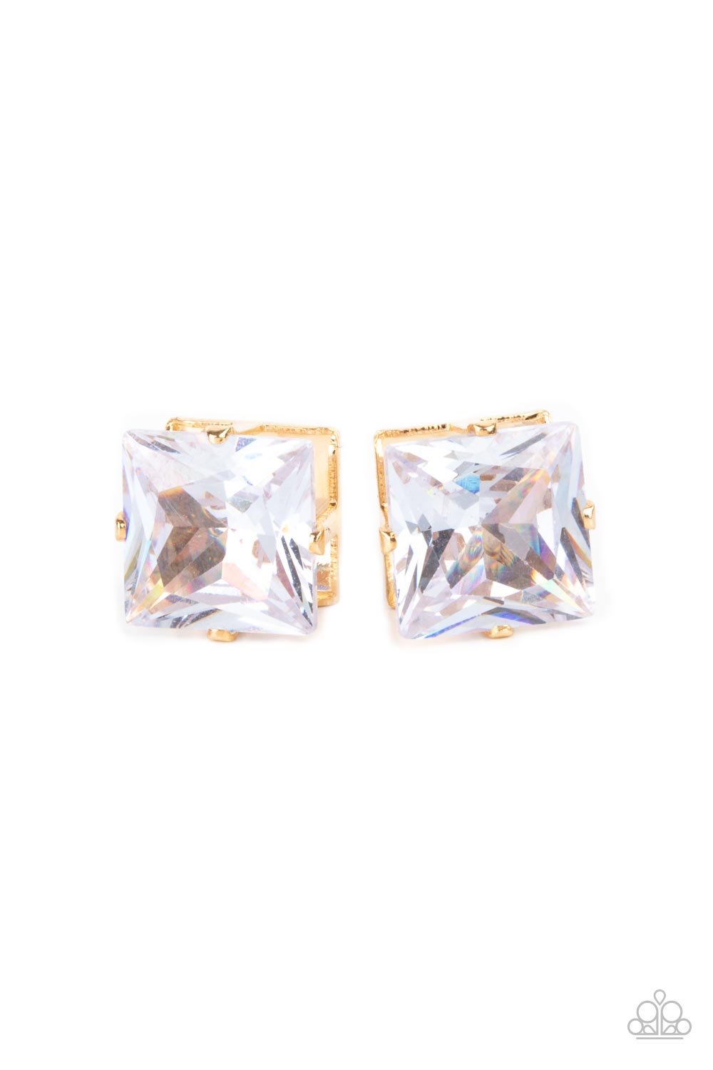 Paparazzi Accessories - Times Square Timeless #E602 - Gold Earrings