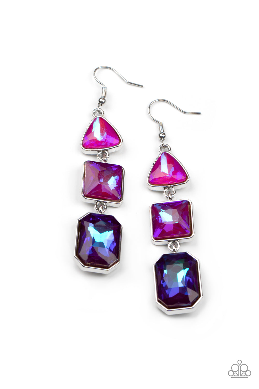 Paparazzi Accessories - Cosmic Culture #E631 - Purple EarringsPaparazzi Accessories - Cosmic Culture #E631 - Purple Earrings