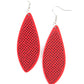 Paparazzi Accessories - Surf Scene #E508 - Red Earrings