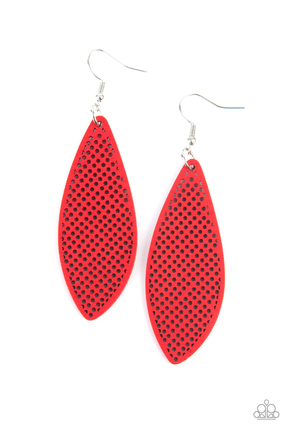 Paparazzi Accessories - Surf Scene #E508 - Red Earrings