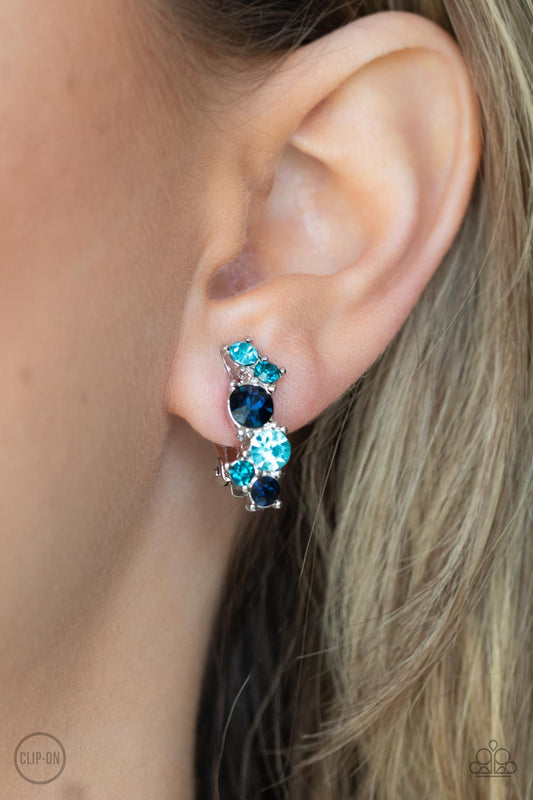 Paparazzi Accessories - Cosmic Celebration #E589 - Blue Earrings