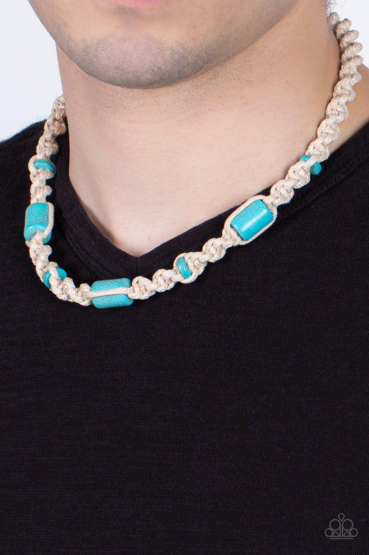 Paparazzi Accessories - Explorer Exclusive #N677 - Blue Necklace