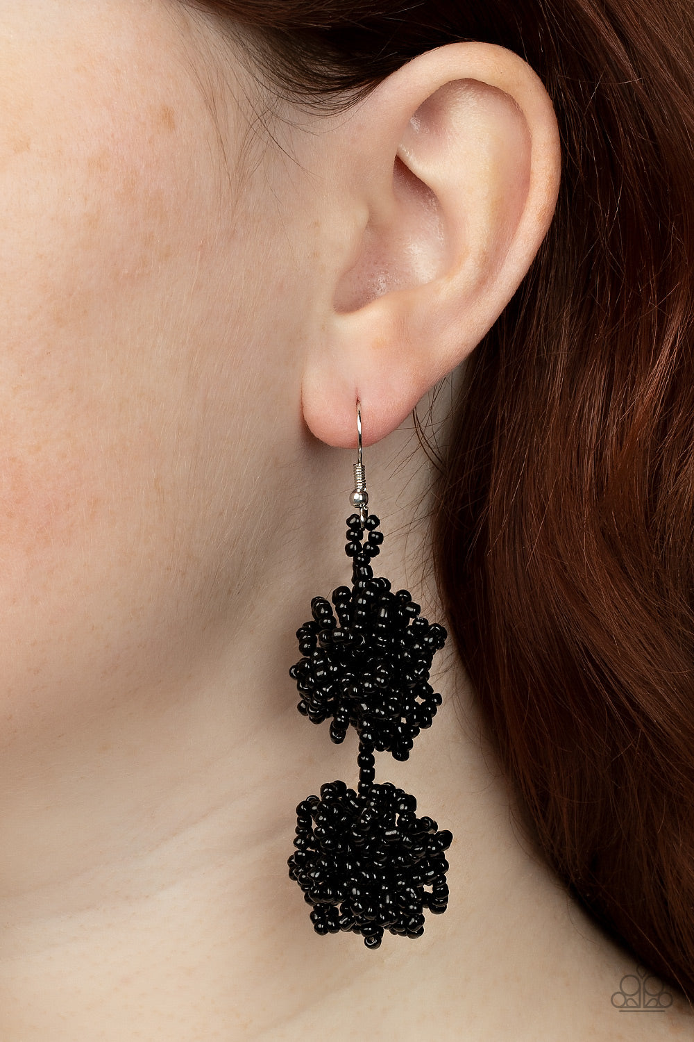 Paparazzi Accessories - Celestial Collision #E590 - Black Earrings