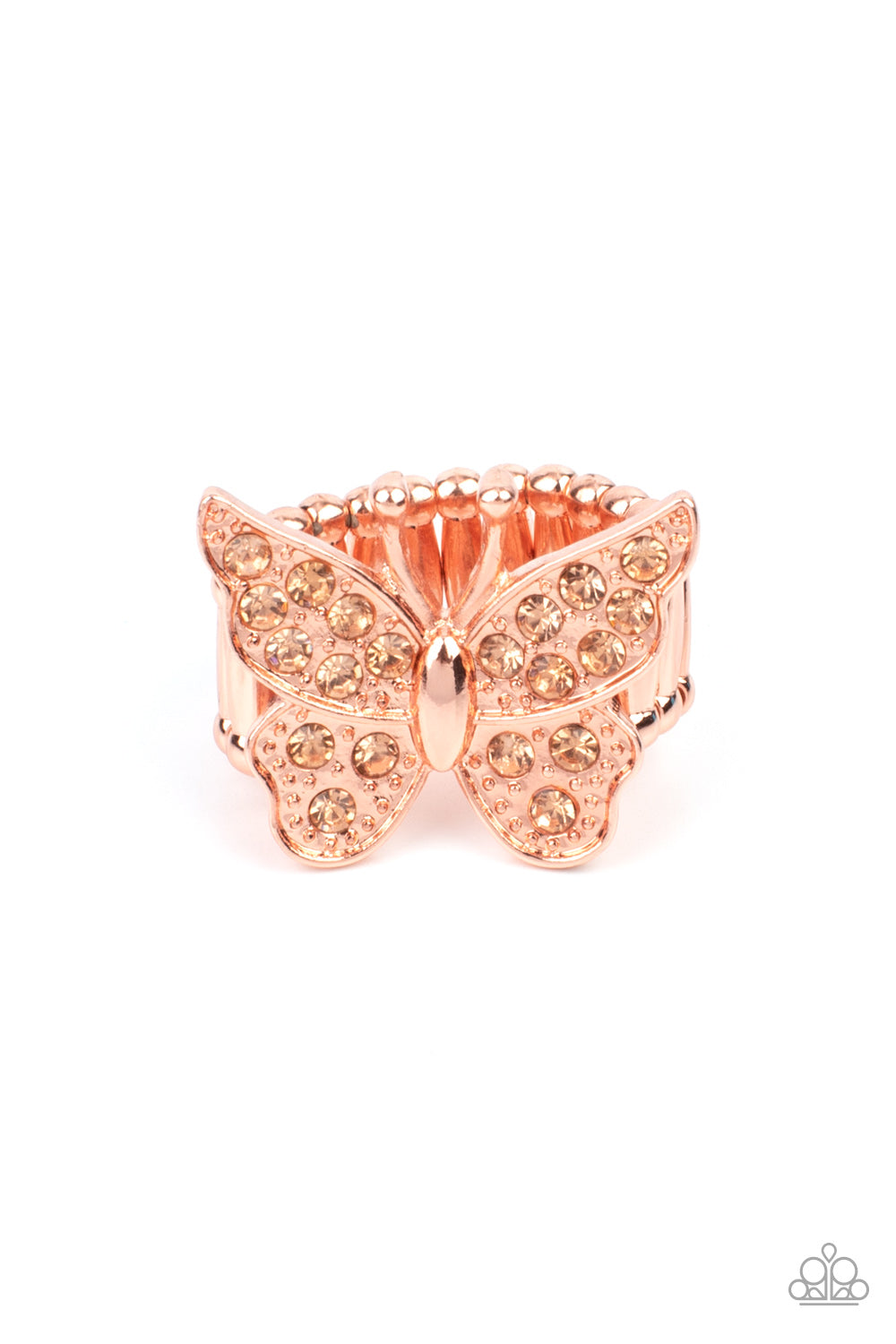 Paparazzi Accessories - Bona Fide Butterfly - Copper Ring