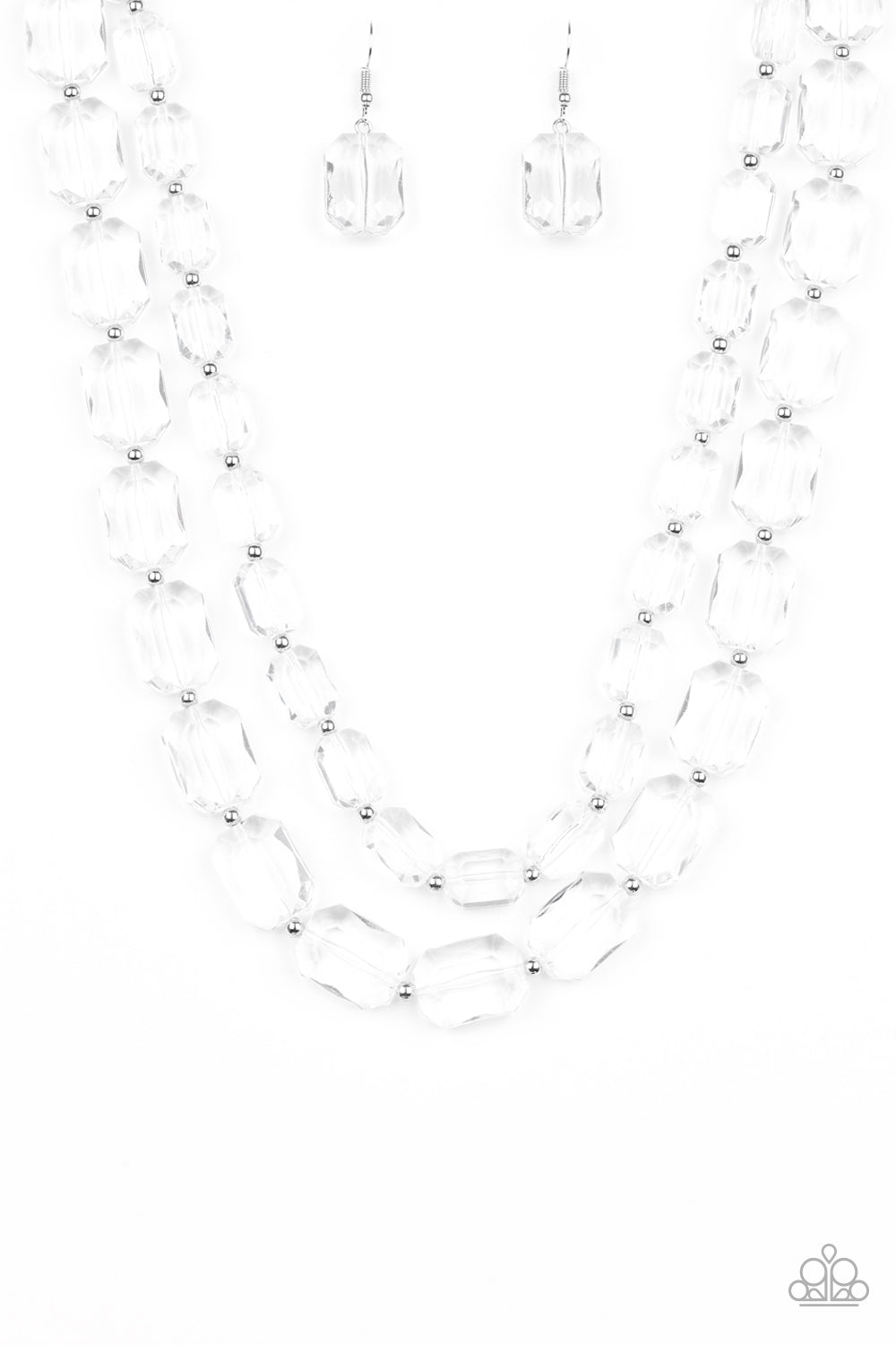 Ice Bank - White Necklace - TheMasterCollection
