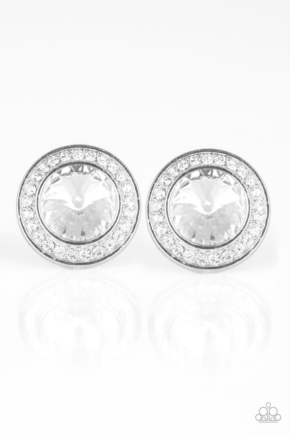 Paparazzi Accessories - What Should I BLING? - White Earrings