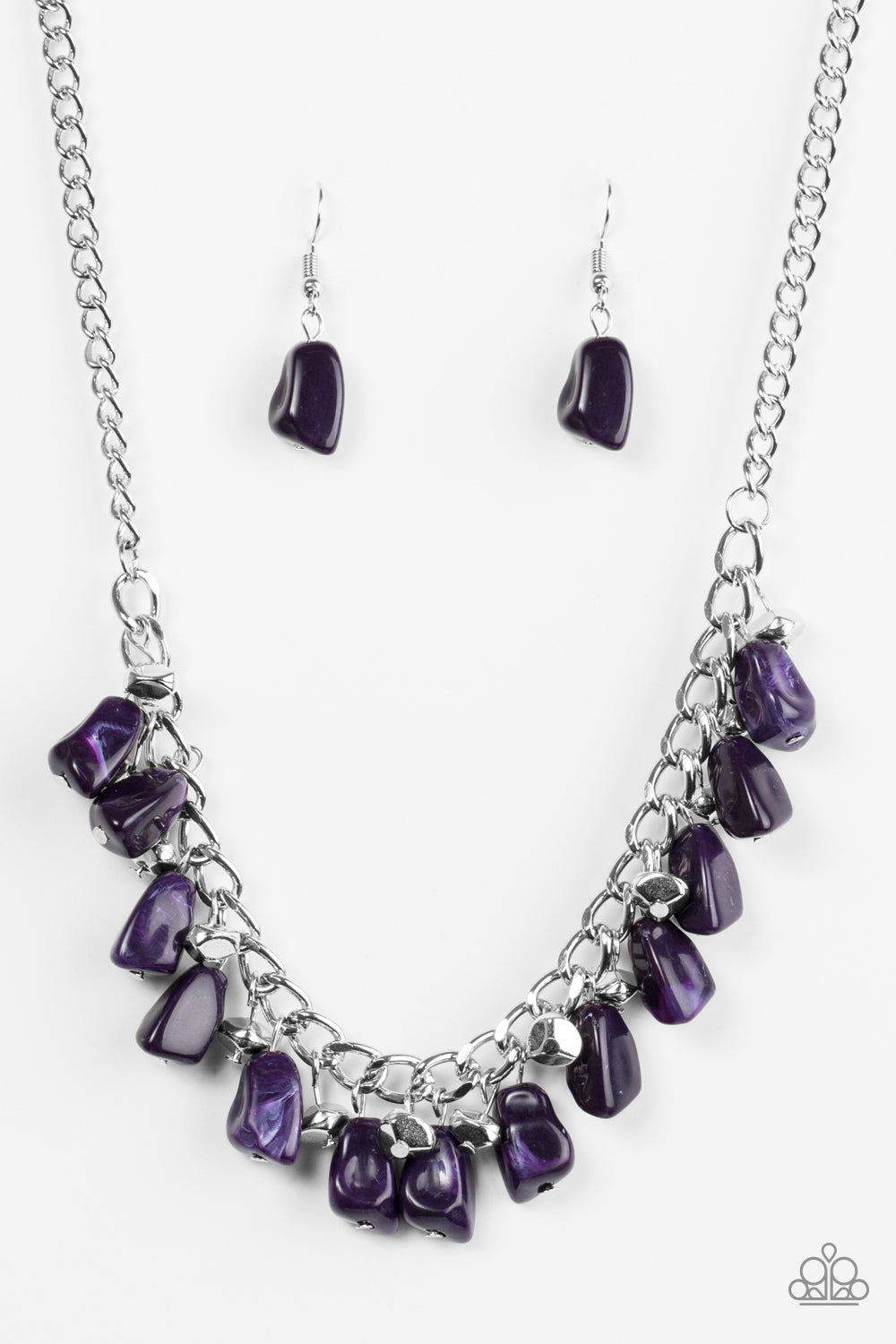 Rocky Shores - Purple Necklace - TheMasterCollection