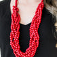 Paparazzi Accessories  - Tahiti Tropic - #N116 Red Necklace