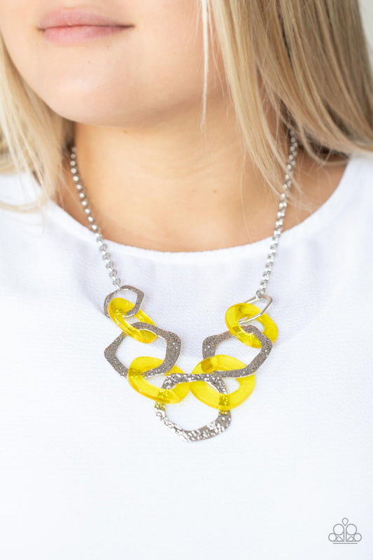 Paparazzi Accessories - Urban Circus #N741 - Yellow Necklace