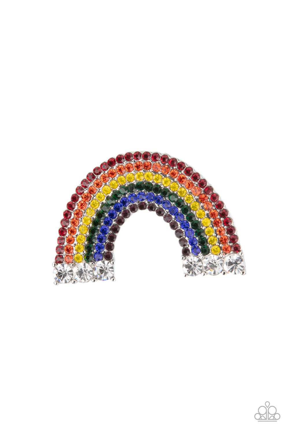 Paparazzi Accessories - Somewhere Over The RHINESTONE Rainbow #HB55 - Multi Hair Accessories