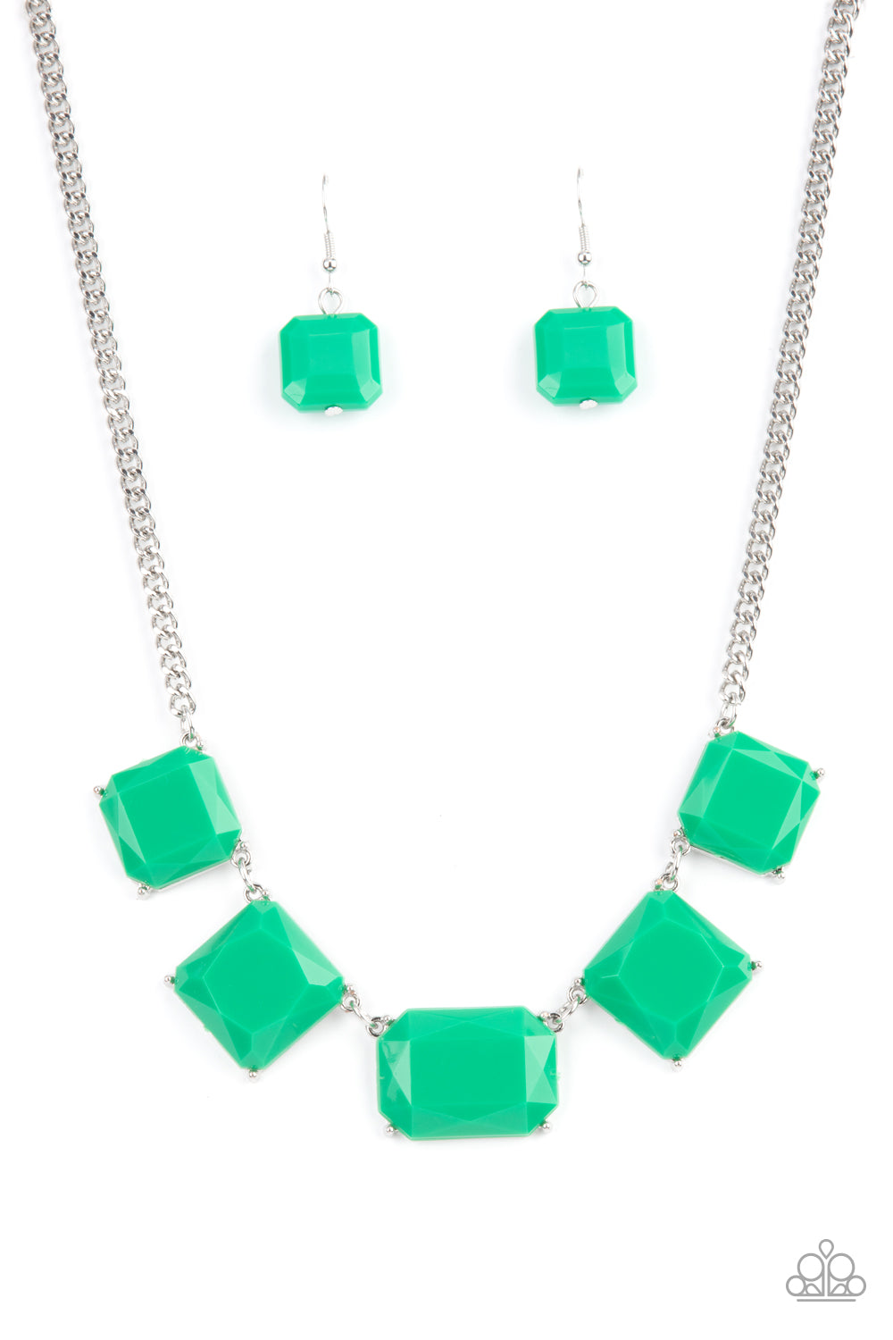 Paparazzi Accessories - Instant Mood Booster #N674 - Green Necklace