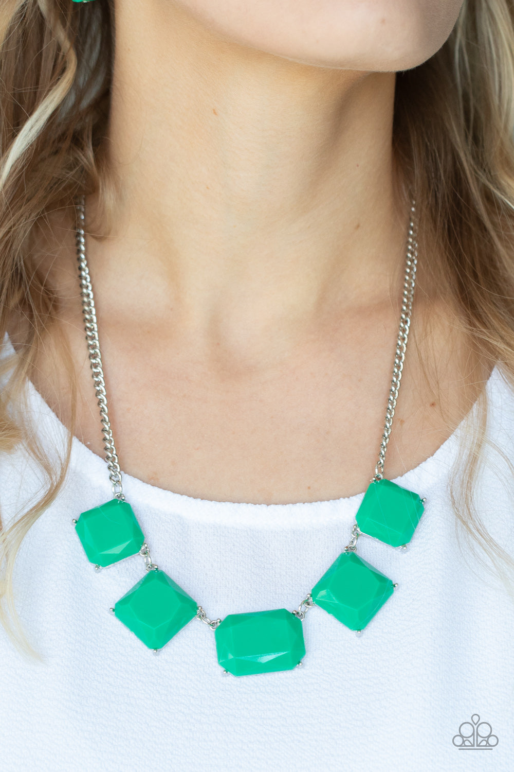 Paparazzi Accessories - Instant Mood Booster #N674 - Green Necklace