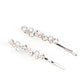 Paparazzi Accessories - Bubbly Ballroom #HB58 - White Hair Accessories